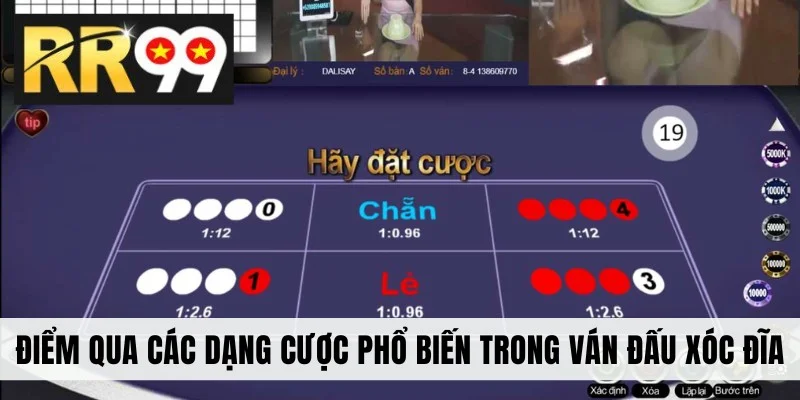 Điểm qua các dạng cược phổ biến trong ván đấu Xóc Đĩa